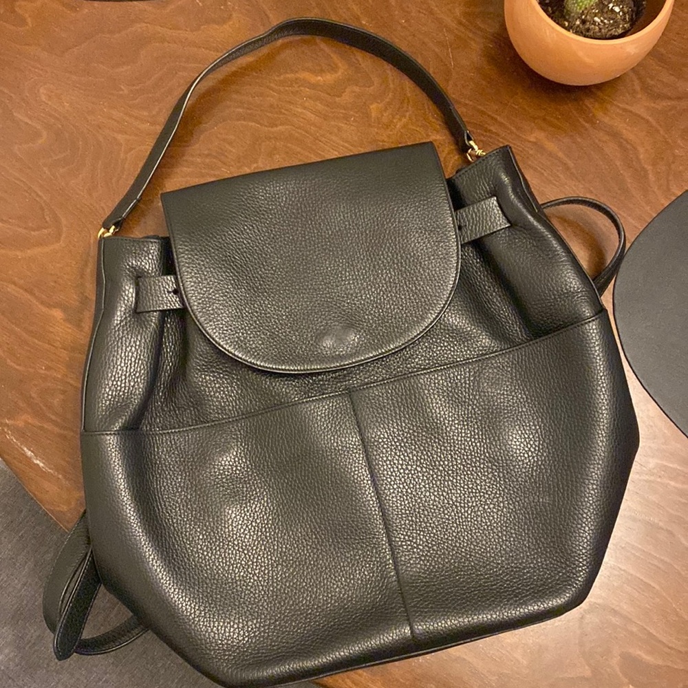 Cuyana Italian leather backpack 13”